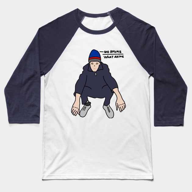 Russian Anime Gopnik Baseball T-Shirt by jesionsexe